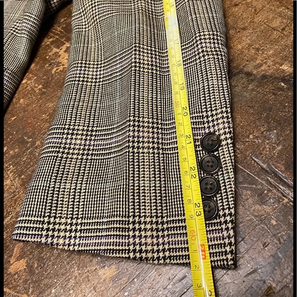 Lauren Ralph Lauren Sport Coat 100% Wool Plaid Houndstooth
